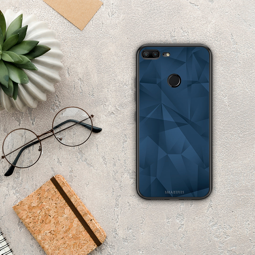 Geometric Blue Abstract - Honor 9 Lite θήκη