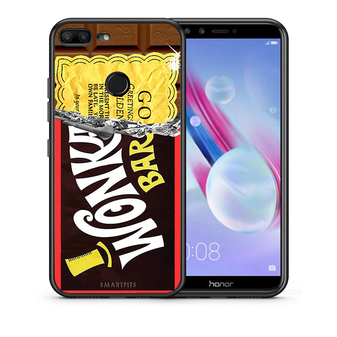 Θήκη Honor 9 Lite Golden Ticket από τη Smartfits με σχέδιο στο πίσω μέρος και μαύρο περίβλημα | Honor 9 Lite Golden Ticket case with colorful back and black bezels