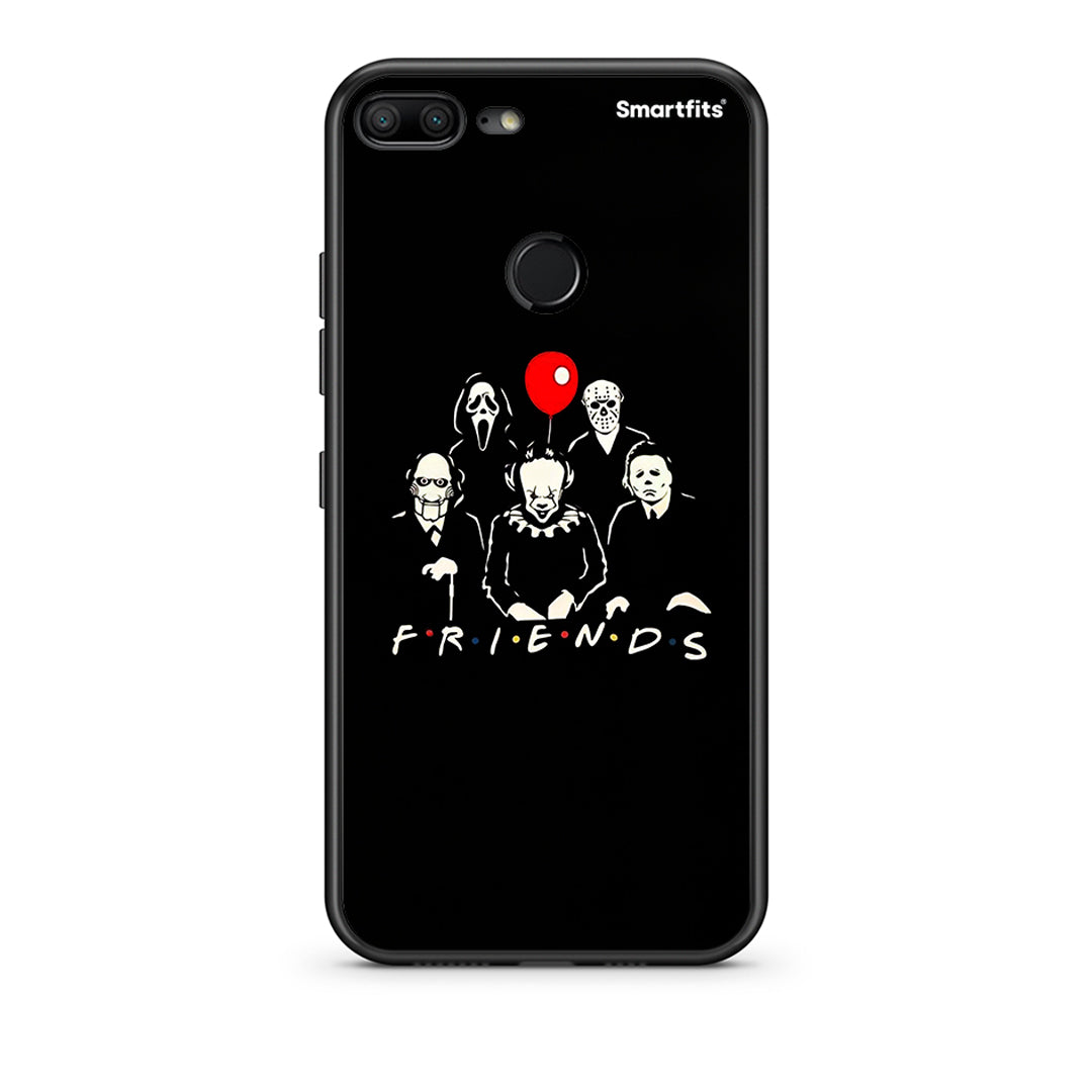 Honor 9 Lite Halloween Friends Θήκη από τη Smartfits με σχέδιο στο πίσω μέρος και μαύρο περίβλημα | Smartphone case with colorful back and black bezels by Smartfits
