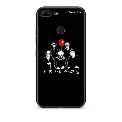 Honor 9 Lite Halloween Friends Θήκη από τη Smartfits με σχέδιο στο πίσω μέρος και μαύρο περίβλημα | Smartphone case with colorful back and black bezels by Smartfits