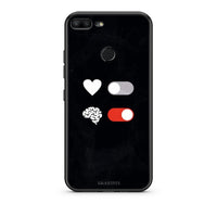 Thumbnail for Honor 9 Lite Heart Vs Brain Θήκη Αγίου Βαλεντίνου από τη Smartfits με σχέδιο στο πίσω μέρος και μαύρο περίβλημα | Smartphone case with colorful back and black bezels by Smartfits