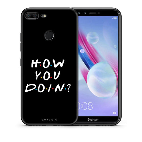 Θήκη Honor 9 Lite How You Doin από τη Smartfits με σχέδιο στο πίσω μέρος και μαύρο περίβλημα | Honor 9 Lite How You Doin case with colorful back and black bezels