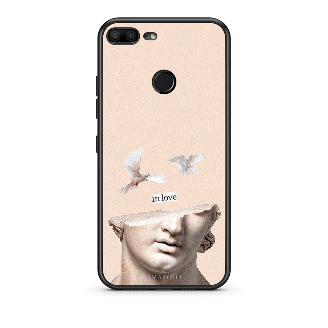 Honor 9 Lite In Love θήκη από τη Smartfits με σχέδιο στο πίσω μέρος και μαύρο περίβλημα | Smartphone case with colorful back and black bezels by Smartfits