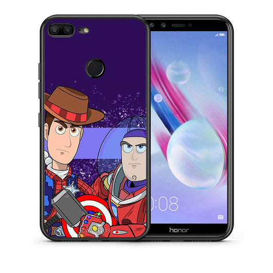 Θήκη Honor 9 Lite Infinity Story από τη Smartfits με σχέδιο στο πίσω μέρος και μαύρο περίβλημα | Honor 9 Lite Infinity Story case with colorful back and black bezels