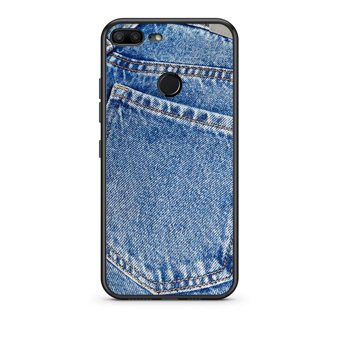 Honor 9 Lite Jeans Pocket θήκη από τη Smartfits με σχέδιο στο πίσω μέρος και μαύρο περίβλημα | Smartphone case with colorful back and black bezels by Smartfits