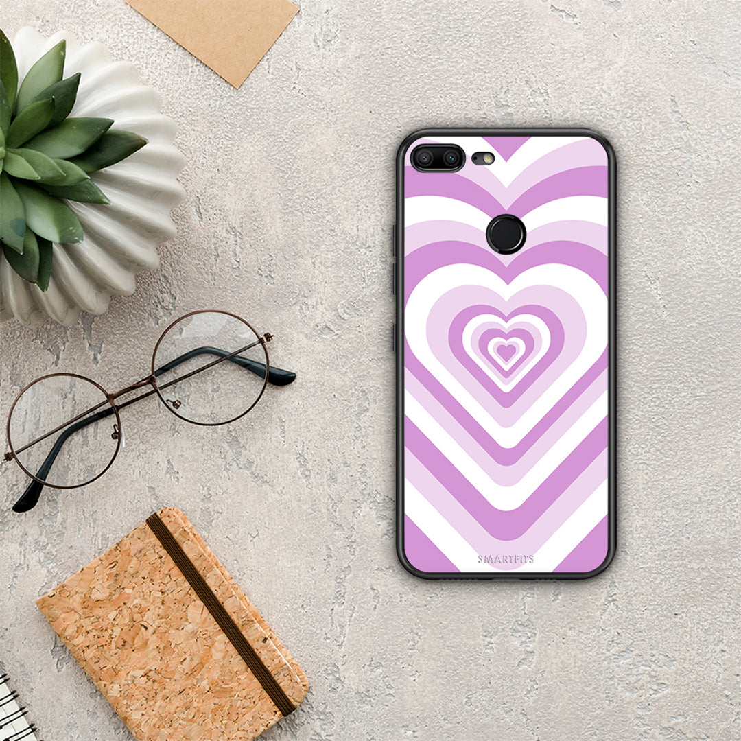 Lilac Hearts - Honor 9 Lite θήκη