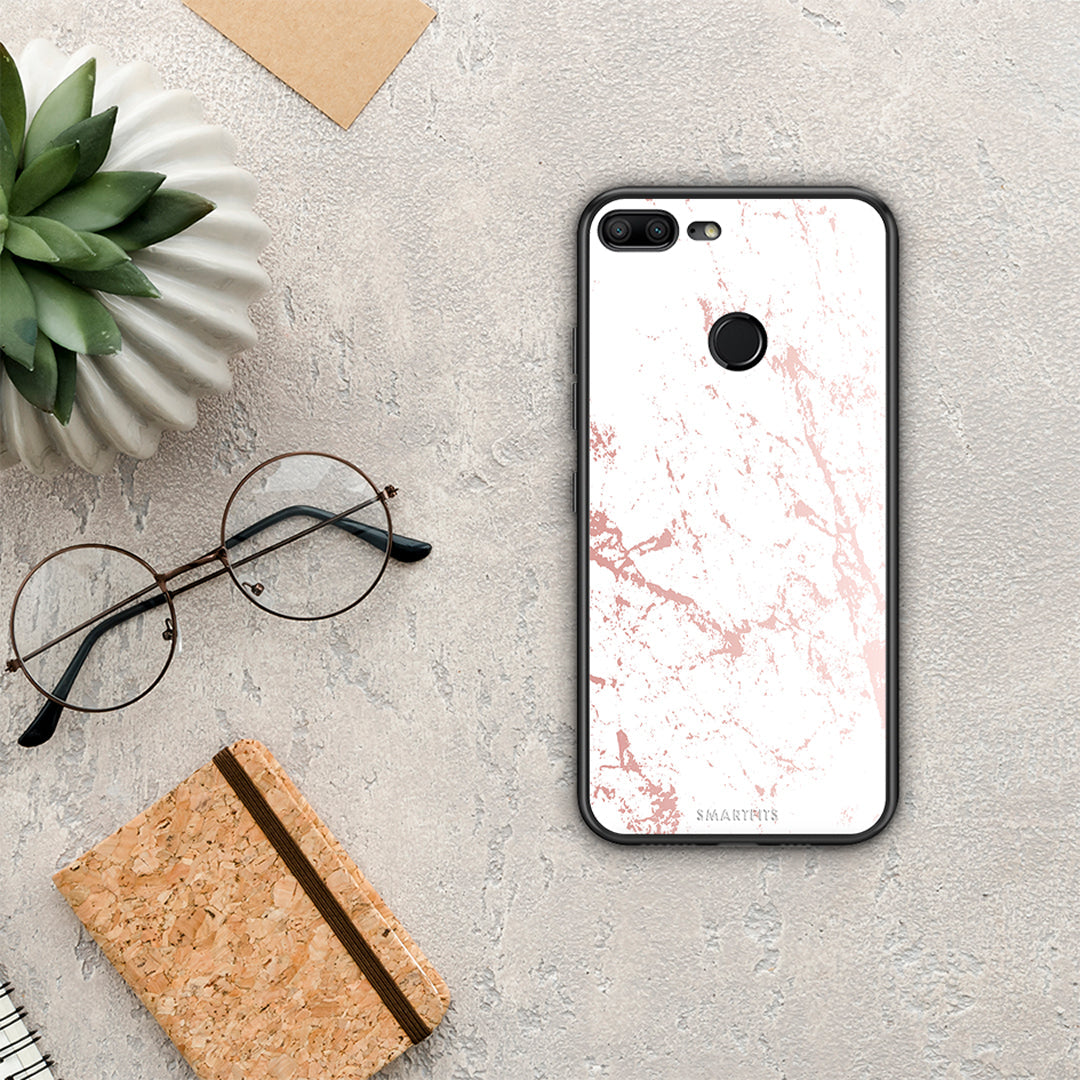 Marble Pink Splash - Honor 9 Lite θήκη
