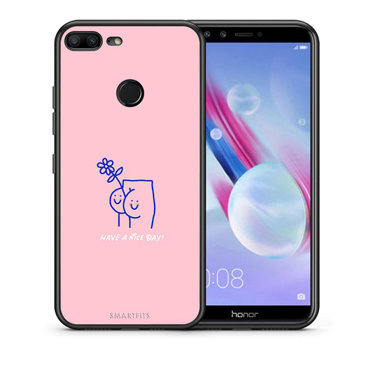 Θήκη Honor 9 Lite Nice Day από τη Smartfits με σχέδιο στο πίσω μέρος και μαύρο περίβλημα | Honor 9 Lite Nice Day case with colorful back and black bezels