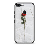Thumbnail for Honor 9 Lite Red Rose θήκη από τη Smartfits με σχέδιο στο πίσω μέρος και μαύρο περίβλημα | Smartphone case with colorful back and black bezels by Smartfits
