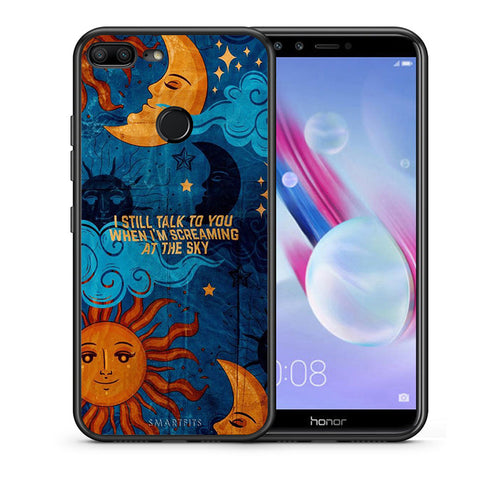 Θήκη Honor 9 Lite Screaming Sky από τη Smartfits με σχέδιο στο πίσω μέρος και μαύρο περίβλημα | Honor 9 Lite Screaming Sky case with colorful back and black bezels