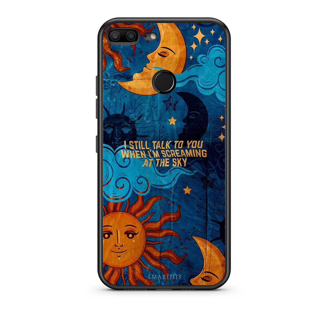Honor 9 Lite Screaming Sky θήκη από τη Smartfits με σχέδιο στο πίσω μέρος και μαύρο περίβλημα | Smartphone case with colorful back and black bezels by Smartfits