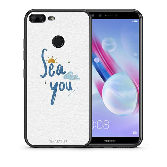 Θήκη Honor 9 Lite Sea You από τη Smartfits με σχέδιο στο πίσω μέρος και μαύρο περίβλημα | Honor 9 Lite Sea You case with colorful back and black bezels