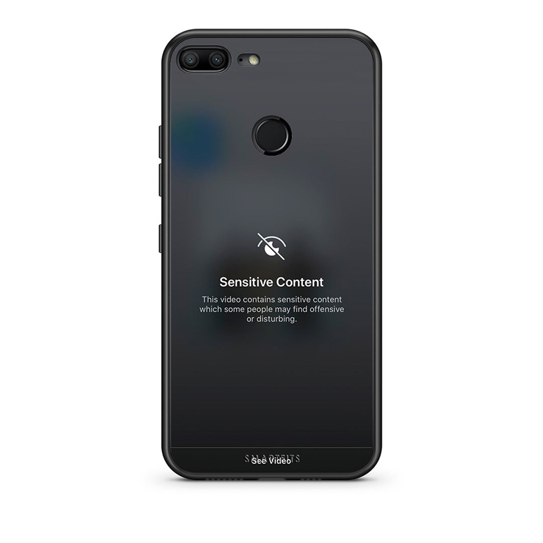 Honor 9 Lite Sensitive Content θήκη από τη Smartfits με σχέδιο στο πίσω μέρος και μαύρο περίβλημα | Smartphone case with colorful back and black bezels by Smartfits