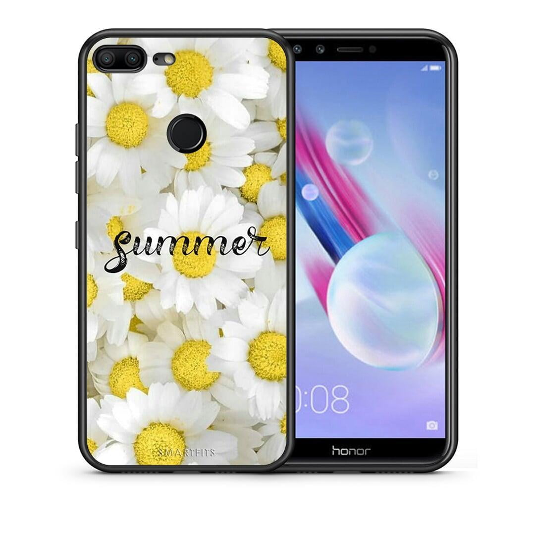 Θήκη Honor 9 Lite Summer Daisies από τη Smartfits με σχέδιο στο πίσω μέρος και μαύρο περίβλημα | Honor 9 Lite Summer Daisies case with colorful back and black bezels