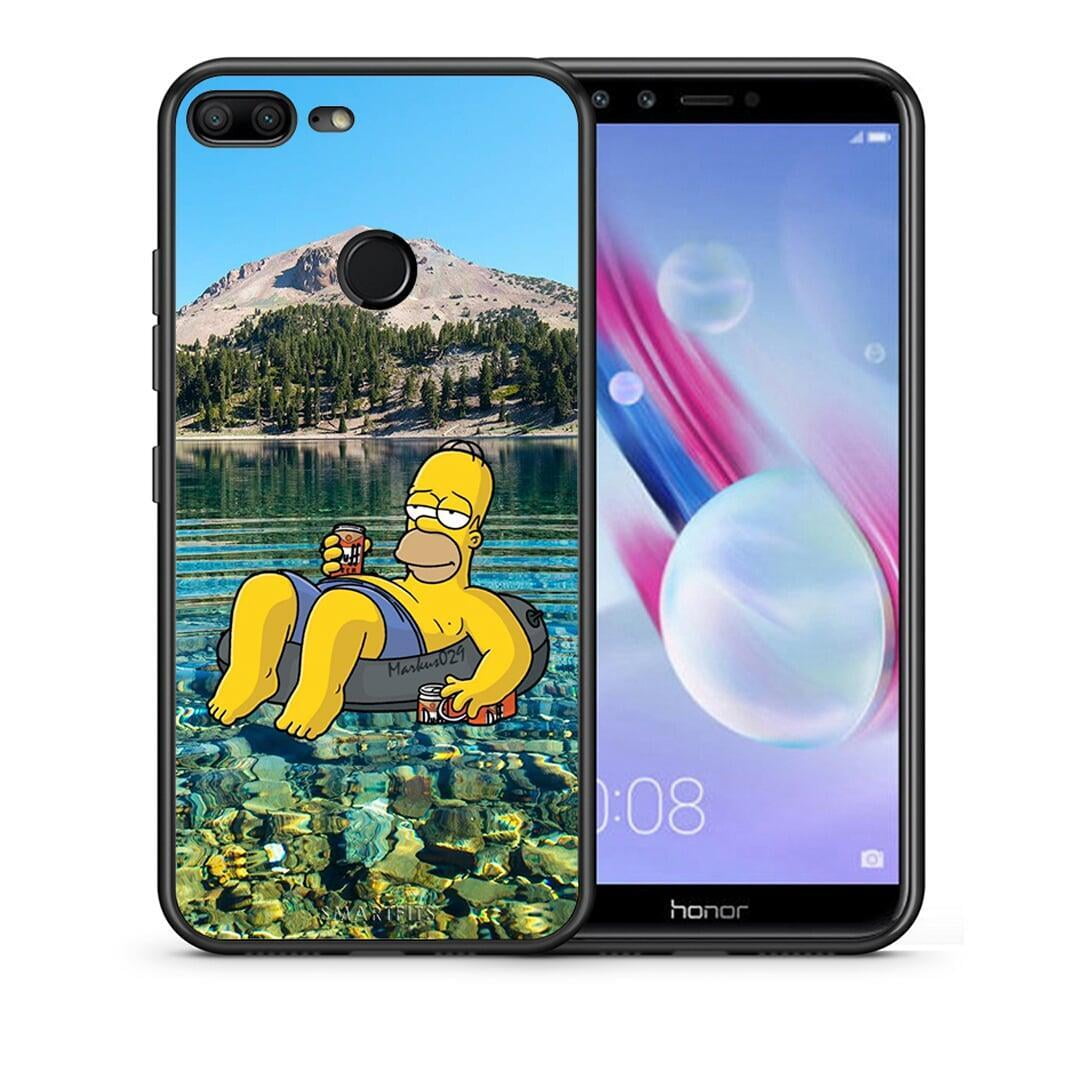 Θήκη Honor 9 Lite Summer Happiness από τη Smartfits με σχέδιο στο πίσω μέρος και μαύρο περίβλημα | Honor 9 Lite Summer Happiness case with colorful back and black bezels