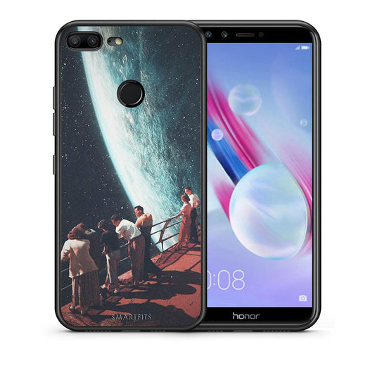 Θήκη Honor 9 Lite Surreal View από τη Smartfits με σχέδιο στο πίσω μέρος και μαύρο περίβλημα | Honor 9 Lite Surreal View case with colorful back and black bezels