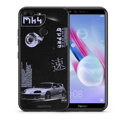 Θήκη Αγίου Βαλεντίνου Honor 9 Lite Tokyo Drift από τη Smartfits με σχέδιο στο πίσω μέρος και μαύρο περίβλημα | Honor 9 Lite Tokyo Drift case with colorful back and black bezels