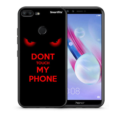 Θήκη Honor 9 Lite Touch My Phone από τη Smartfits με σχέδιο στο πίσω μέρος και μαύρο περίβλημα | Honor 9 Lite Touch My Phone case with colorful back and black bezels