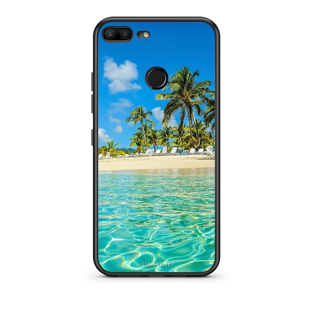 Honor 9 Lite Tropical Vibes Θήκη από τη Smartfits με σχέδιο στο πίσω μέρος και μαύρο περίβλημα | Smartphone case with colorful back and black bezels by Smartfits