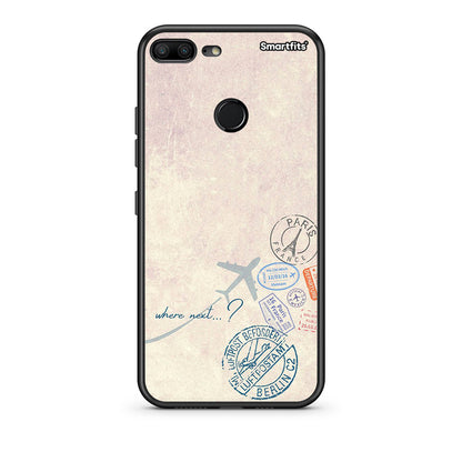 Honor 9 Lite Where Next Θήκη από τη Smartfits με σχέδιο στο πίσω μέρος και μαύρο περίβλημα | Smartphone case with colorful back and black bezels by Smartfits