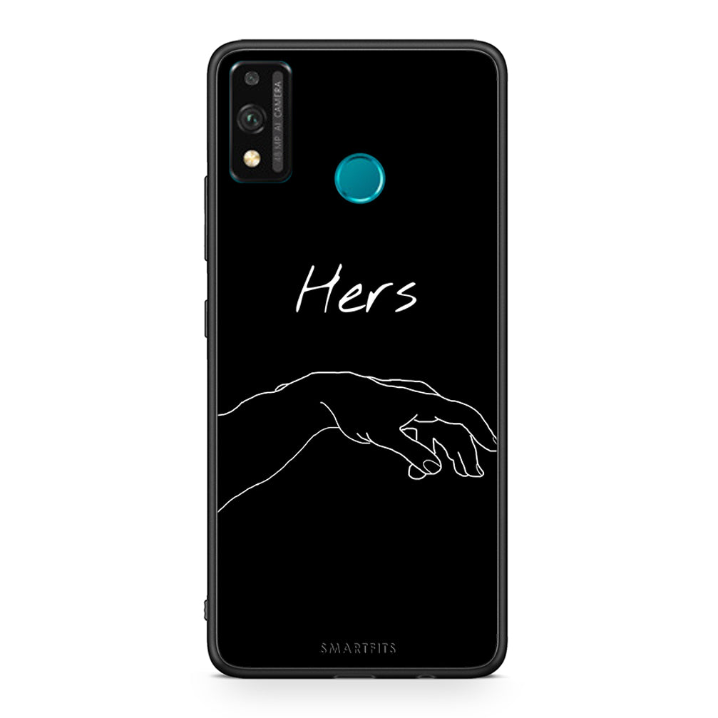 Honor 9X Lite Aeshetic Love 1 Θήκη Αγίου Βαλεντίνου από τη Smartfits με σχέδιο στο πίσω μέρος και μαύρο περίβλημα | Smartphone case with colorful back and black bezels by Smartfits