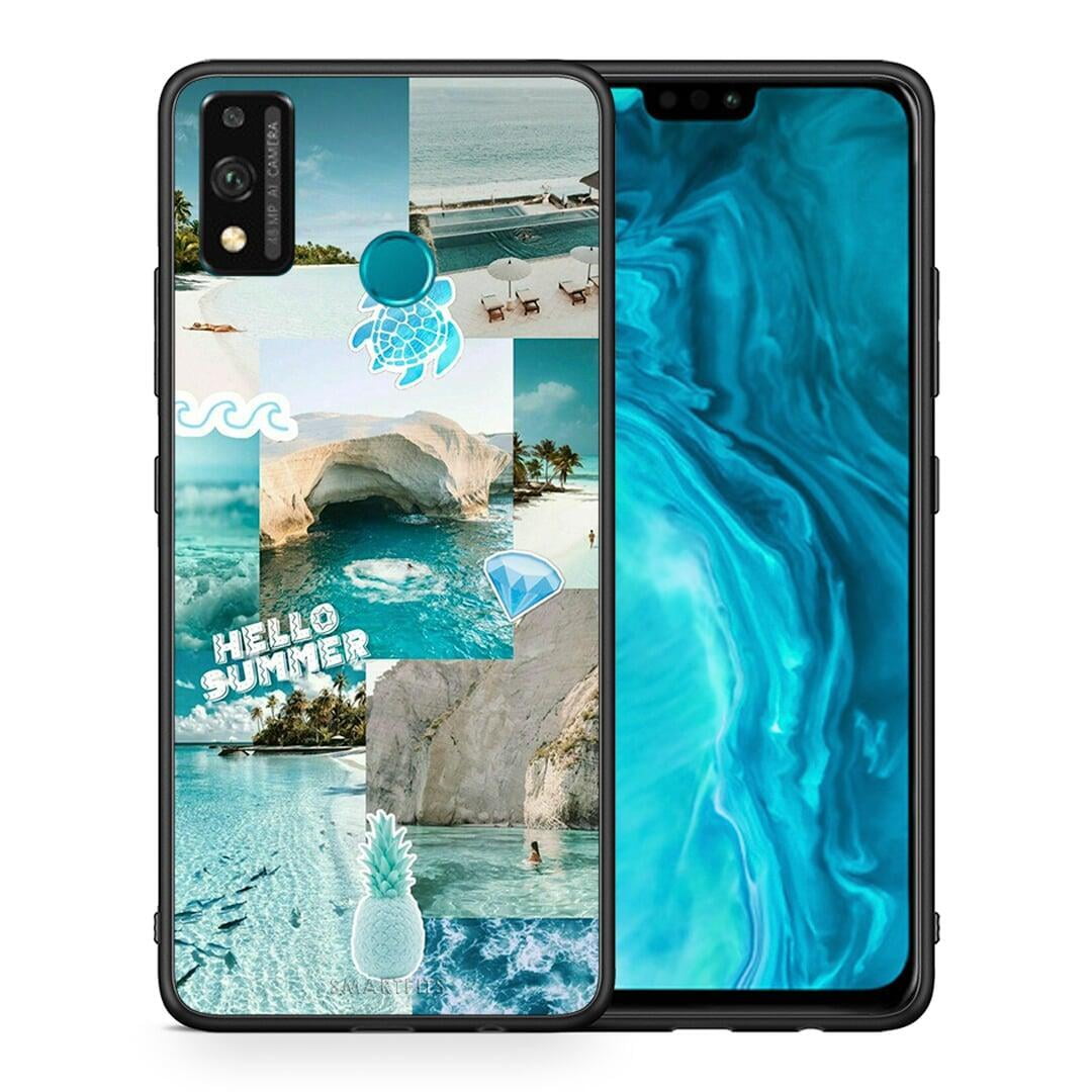 Θήκη Honor 9X Lite Aesthetic Summer από τη Smartfits με σχέδιο στο πίσω μέρος και μαύρο περίβλημα | Honor 9X Lite Aesthetic Summer case with colorful back and black bezels