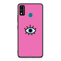 Thumbnail for Honor 9X Lite Blue Eye Pink θήκη από τη Smartfits με σχέδιο στο πίσω μέρος και μαύρο περίβλημα | Smartphone case with colorful back and black bezels by Smartfits