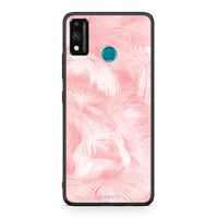 Thumbnail for 33 - Honor 9X Lite Pink Feather Boho case, cover, bumper