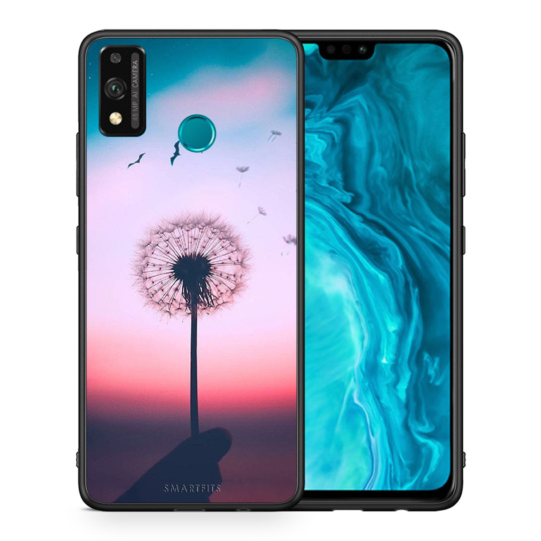 Θήκη Honor 9X Lite Wish Boho από τη Smartfits με σχέδιο στο πίσω μέρος και μαύρο περίβλημα | Honor 9X Lite Wish Boho case with colorful back and black bezels