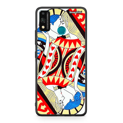 Honor 9X Lite Card Love θήκη από τη Smartfits με σχέδιο στο πίσω μέρος και μαύρο περίβλημα | Smartphone case with colorful back and black bezels by Smartfits