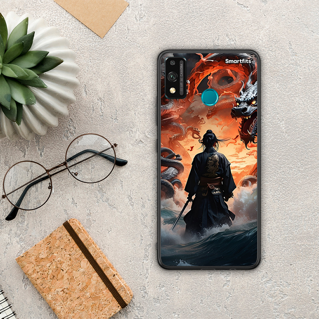 Dragons Fight - Honor 9X Lite θήκη