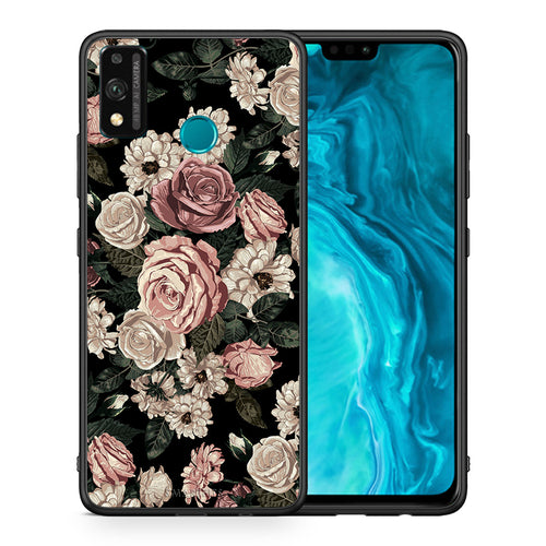 Θήκη Honor 9X Lite Wild Roses Flower από τη Smartfits με σχέδιο στο πίσω μέρος και μαύρο περίβλημα | Honor 9X Lite Wild Roses Flower case with colorful back and black bezels