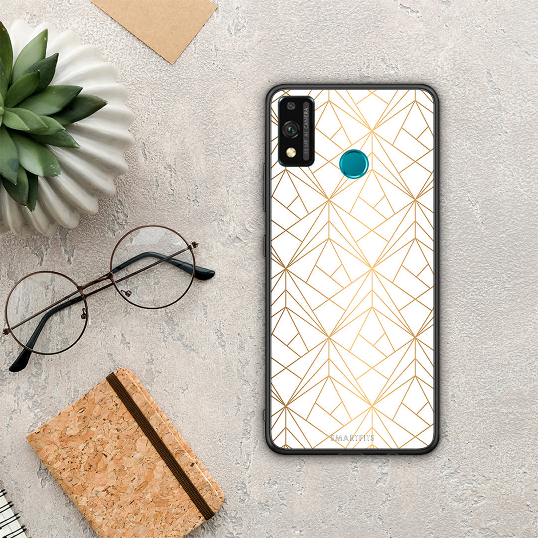 Geometric Luxury White - Honor 9X Lite θήκη