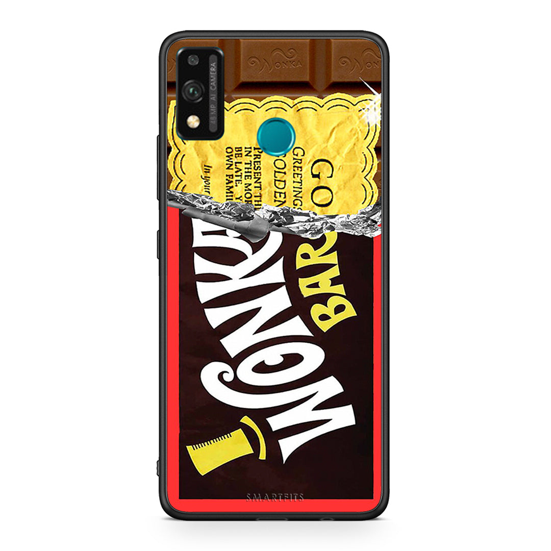 Honor 9X Lite Golden Ticket θήκη από τη Smartfits με σχέδιο στο πίσω μέρος και μαύρο περίβλημα | Smartphone case with colorful back and black bezels by Smartfits