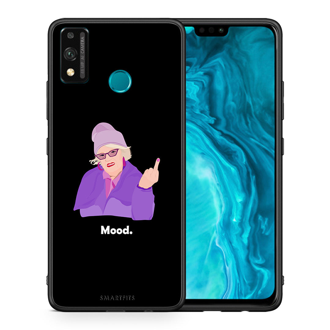 Θήκη Honor 9X Lite Grandma Mood Black από τη Smartfits με σχέδιο στο πίσω μέρος και μαύρο περίβλημα | Honor 9X Lite Grandma Mood Black case with colorful back and black bezels