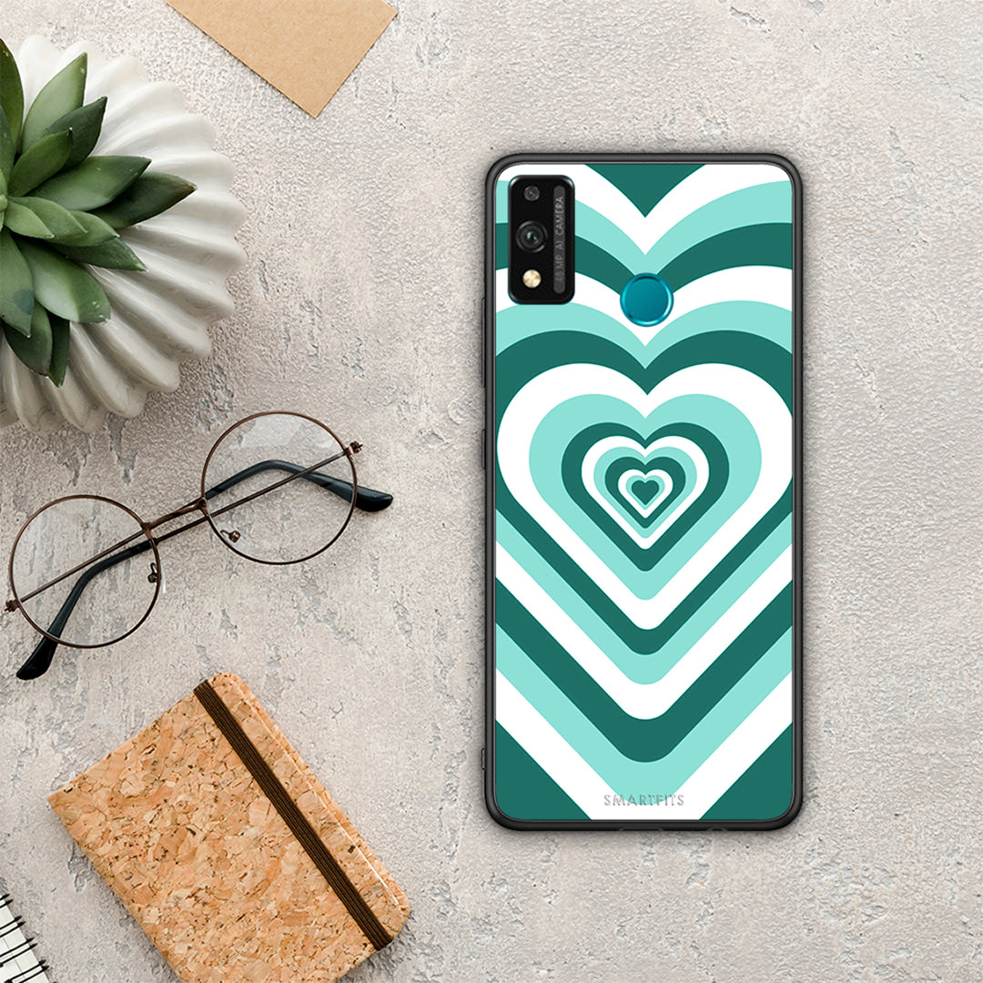 Green Hearts - Honor 9X Lite θήκη