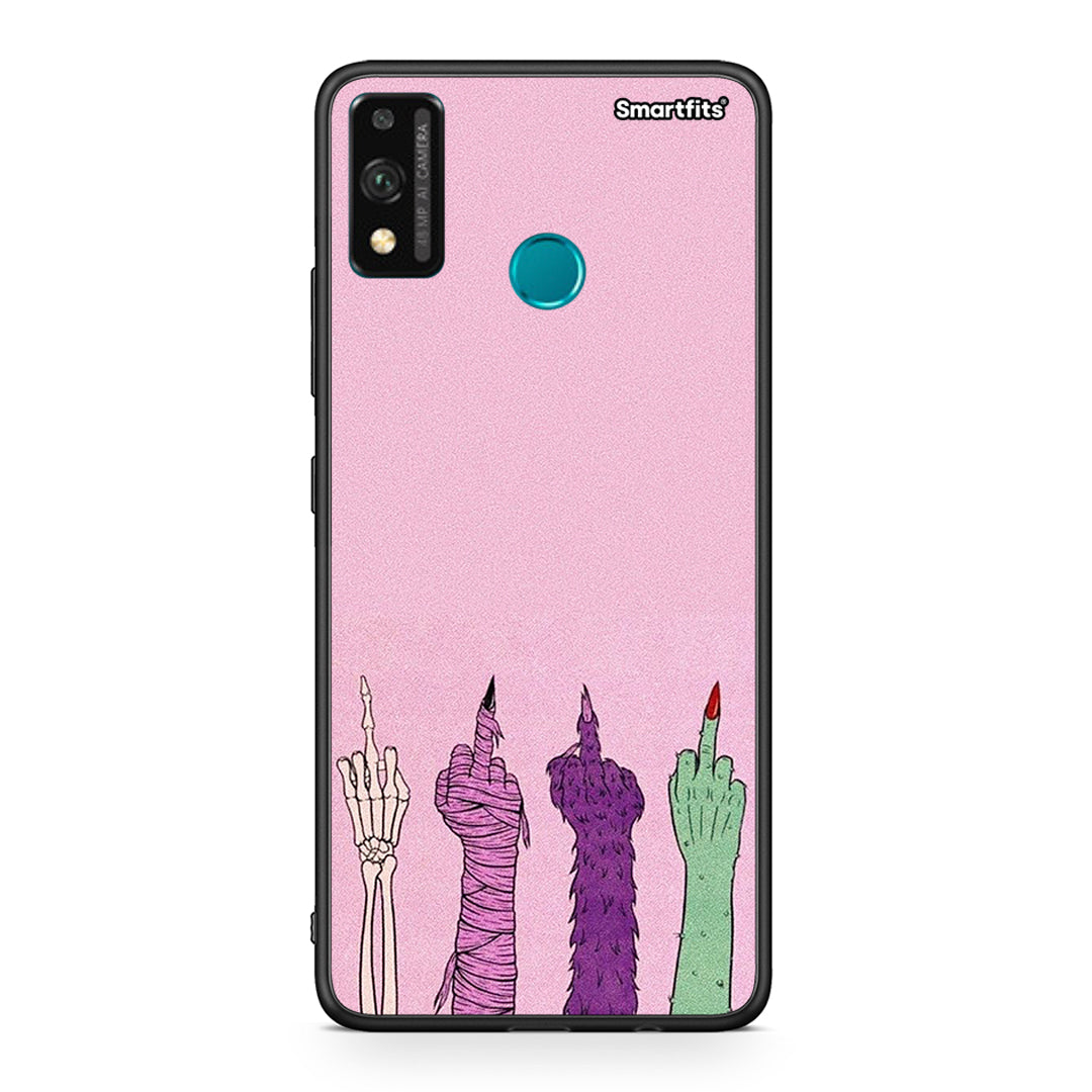 Honor 9X Lite Halloween Be A Lady Θήκη από τη Smartfits με σχέδιο στο πίσω μέρος και μαύρο περίβλημα | Smartphone case with colorful back and black bezels by Smartfits