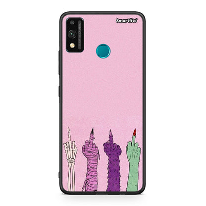 Honor 9X Lite Halloween Be A Lady Θήκη από τη Smartfits με σχέδιο στο πίσω μέρος και μαύρο περίβλημα | Smartphone case with colorful back and black bezels by Smartfits