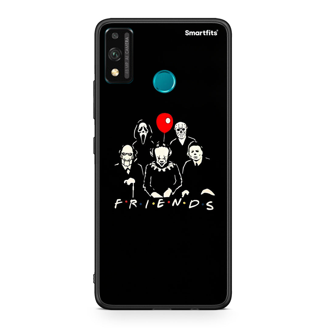 Honor 9X Lite Halloween Friends Θήκη από τη Smartfits με σχέδιο στο πίσω μέρος και μαύρο περίβλημα | Smartphone case with colorful back and black bezels by Smartfits