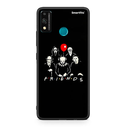 Honor 9X Lite Halloween Friends Θήκη από τη Smartfits με σχέδιο στο πίσω μέρος και μαύρο περίβλημα | Smartphone case with colorful back and black bezels by Smartfits