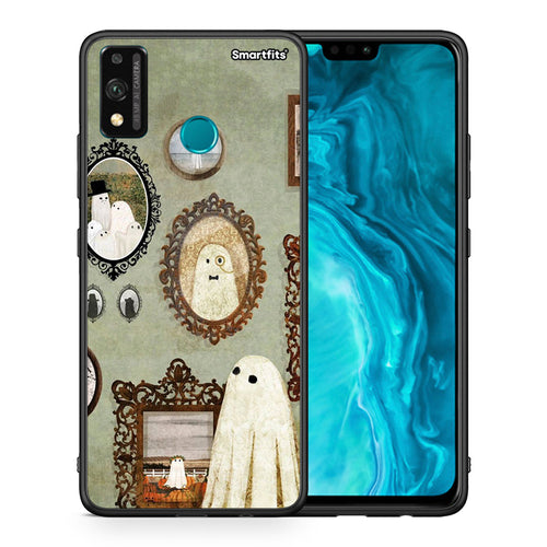 Θήκη Honor 9X Lite Halloween Ghost Season από τη Smartfits με σχέδιο στο πίσω μέρος και μαύρο περίβλημα | Honor 9X Lite Halloween Ghost Season case with colorful back and black bezels