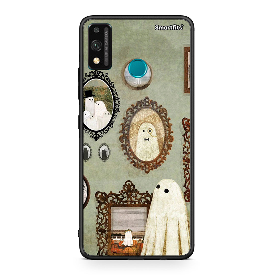 Honor 9X Lite Halloween Ghost Season Θήκη από τη Smartfits με σχέδιο στο πίσω μέρος και μαύρο περίβλημα | Smartphone case with colorful back and black bezels by Smartfits