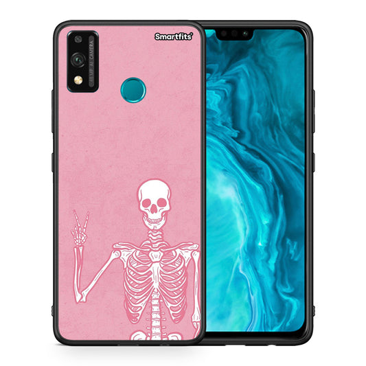 Θήκη Honor 9X Lite Halloween Motivation από τη Smartfits με σχέδιο στο πίσω μέρος και μαύρο περίβλημα | Honor 9X Lite Halloween Motivation case with colorful back and black bezels