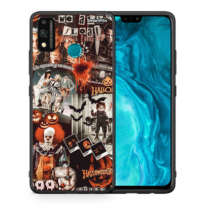 Θήκη Honor 9X Lite Halloween Spooky Season από τη Smartfits με σχέδιο στο πίσω μέρος και μαύρο περίβλημα | Honor 9X Lite Halloween Spooky Season case with colorful back and black bezels