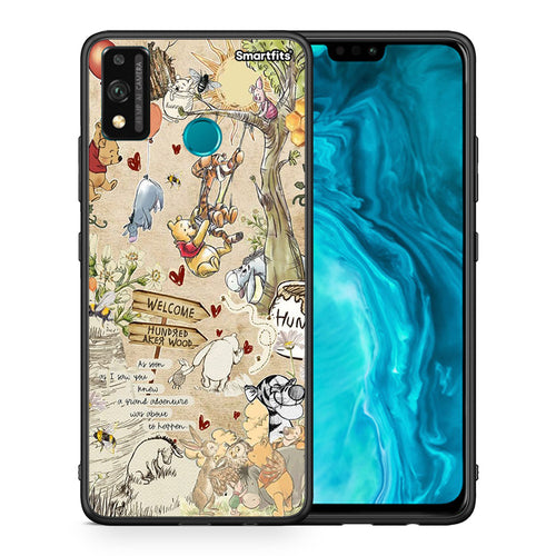 Θήκη Honor 9X Lite Happy Friends από τη Smartfits με σχέδιο στο πίσω μέρος και μαύρο περίβλημα | Honor 9X Lite Happy Friends case with colorful back and black bezels