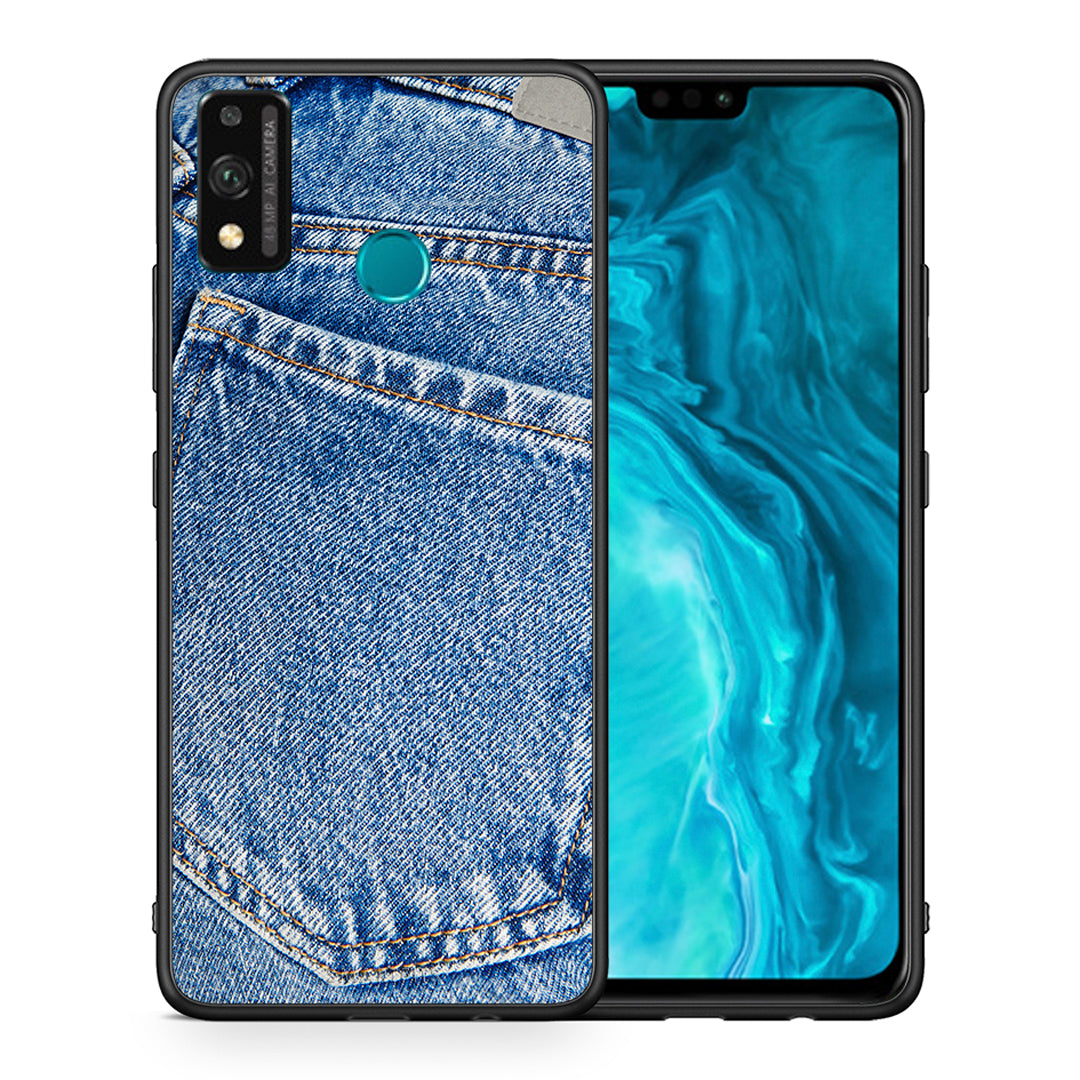 Θήκη Honor 9X Lite Jeans Pocket από τη Smartfits με σχέδιο στο πίσω μέρος και μαύρο περίβλημα | Honor 9X Lite Jeans Pocket case with colorful back and black bezels