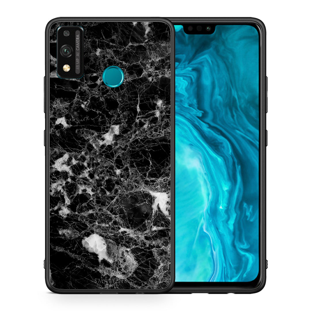 Θήκη Honor 9X Lite Male Marble από τη Smartfits με σχέδιο στο πίσω μέρος και μαύρο περίβλημα | Honor 9X Lite Male Marble case with colorful back and black bezels