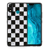 Thumbnail for Θήκη Honor 9X Lite Square Geometric Marble από τη Smartfits με σχέδιο στο πίσω μέρος και μαύρο περίβλημα | Honor 9X Lite Square Geometric Marble case with colorful back and black bezels