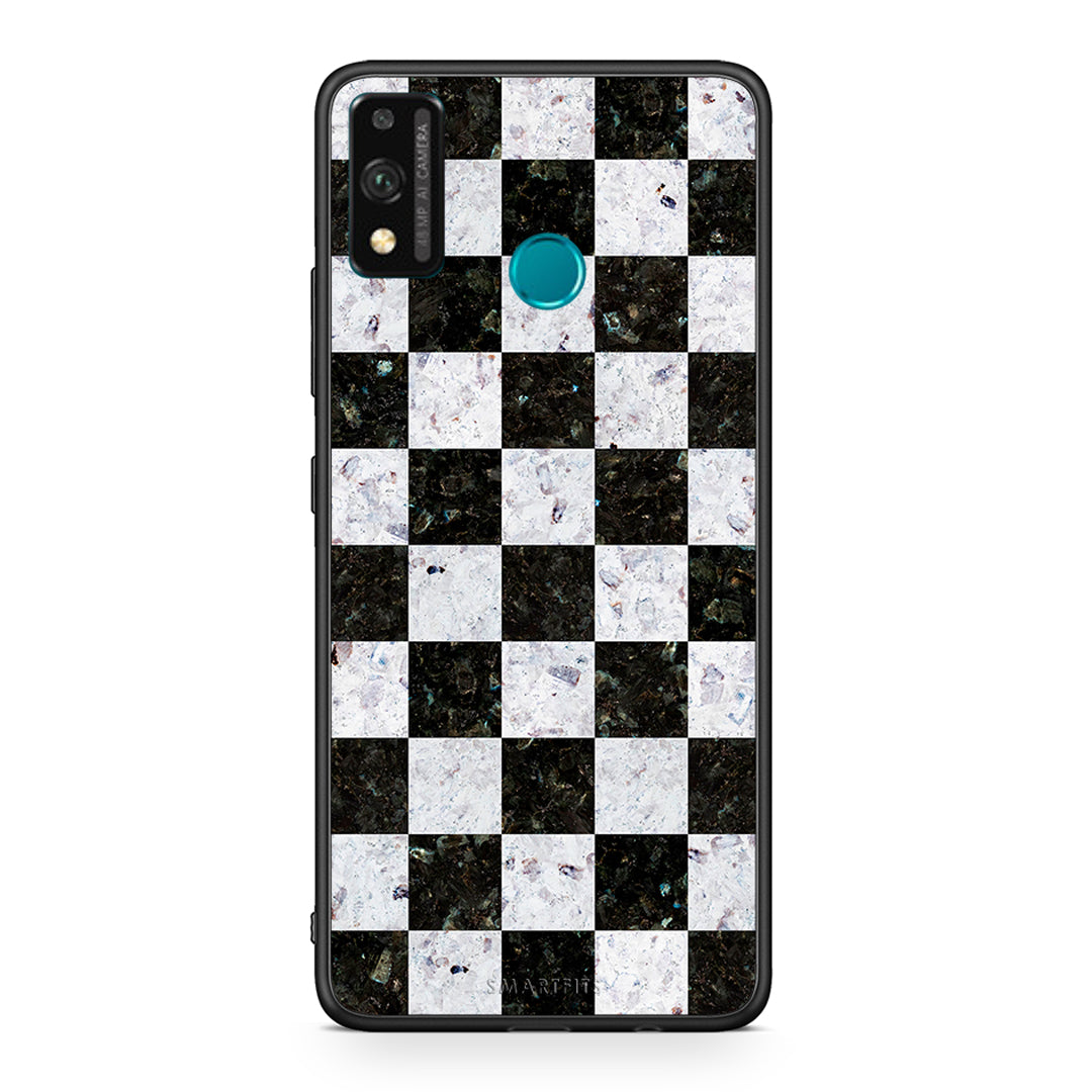 4 - Honor 9X Lite Square Geometric Marble case, cover, bumper