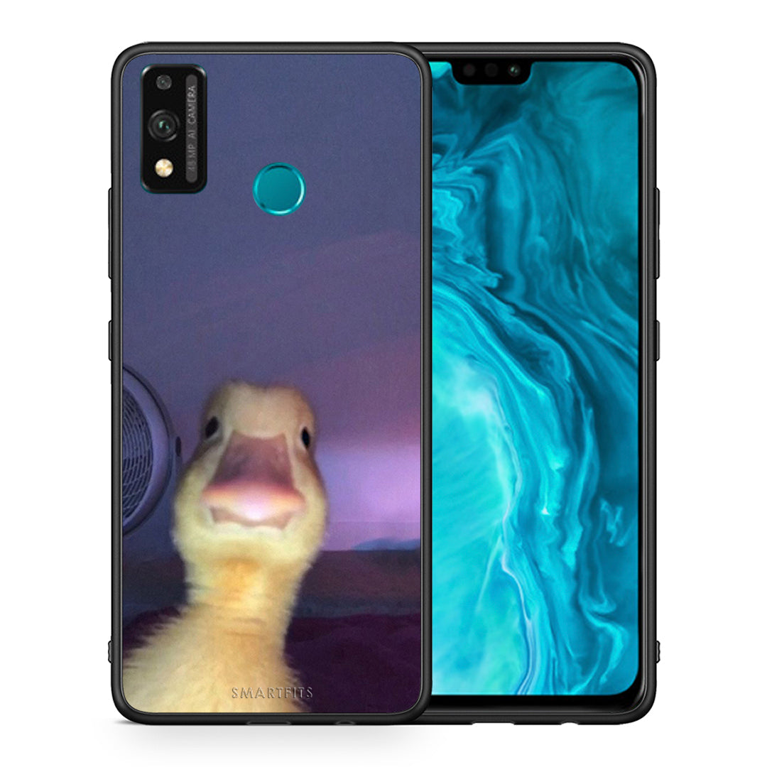 Θήκη Honor 9X Lite Meme Duck από τη Smartfits με σχέδιο στο πίσω μέρος και μαύρο περίβλημα | Honor 9X Lite Meme Duck case with colorful back and black bezels